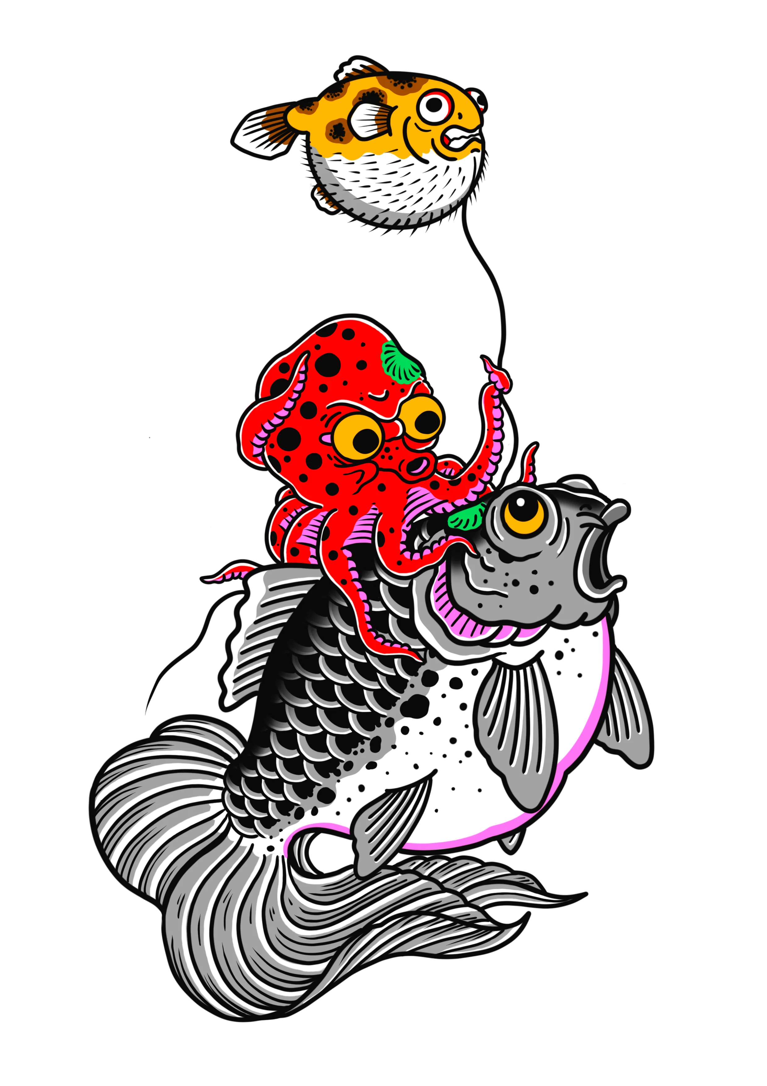 086b - Henbo - "Goldfish Tako" - Edition of 30