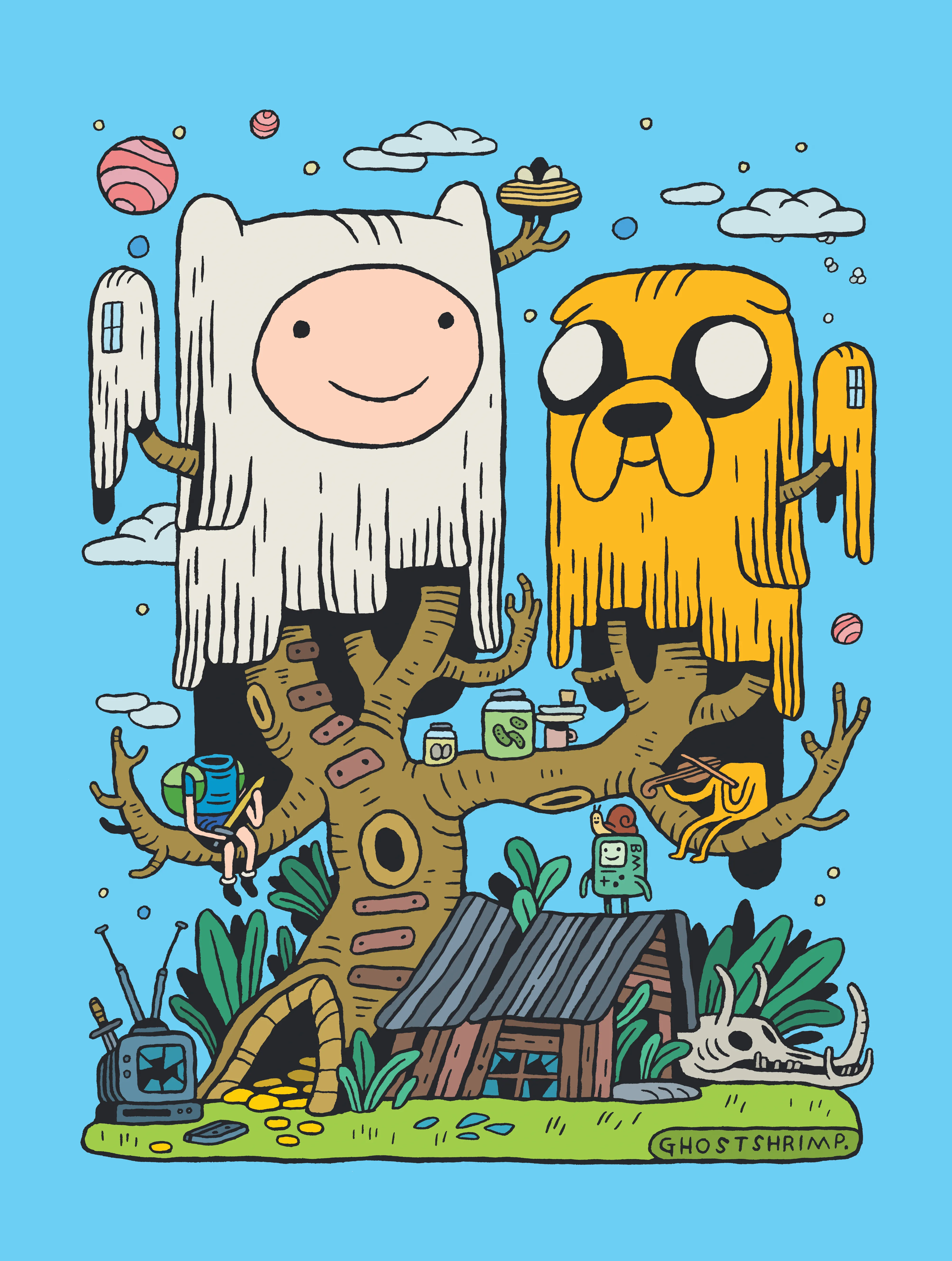 011a - GhostShrimp - “Tree House Dream” - Genesis Piece - 1 of 1
