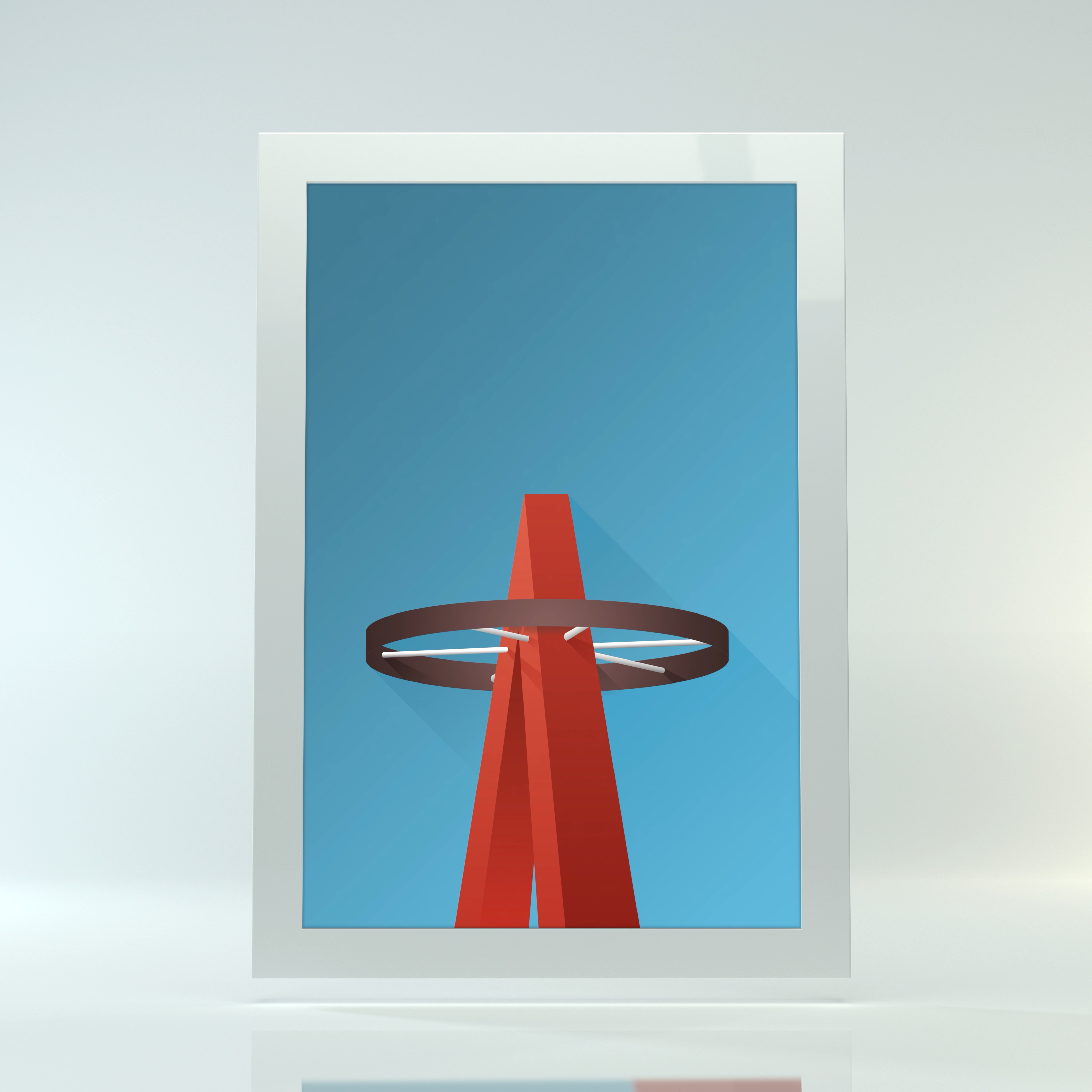 Minimalist Angel Stadium