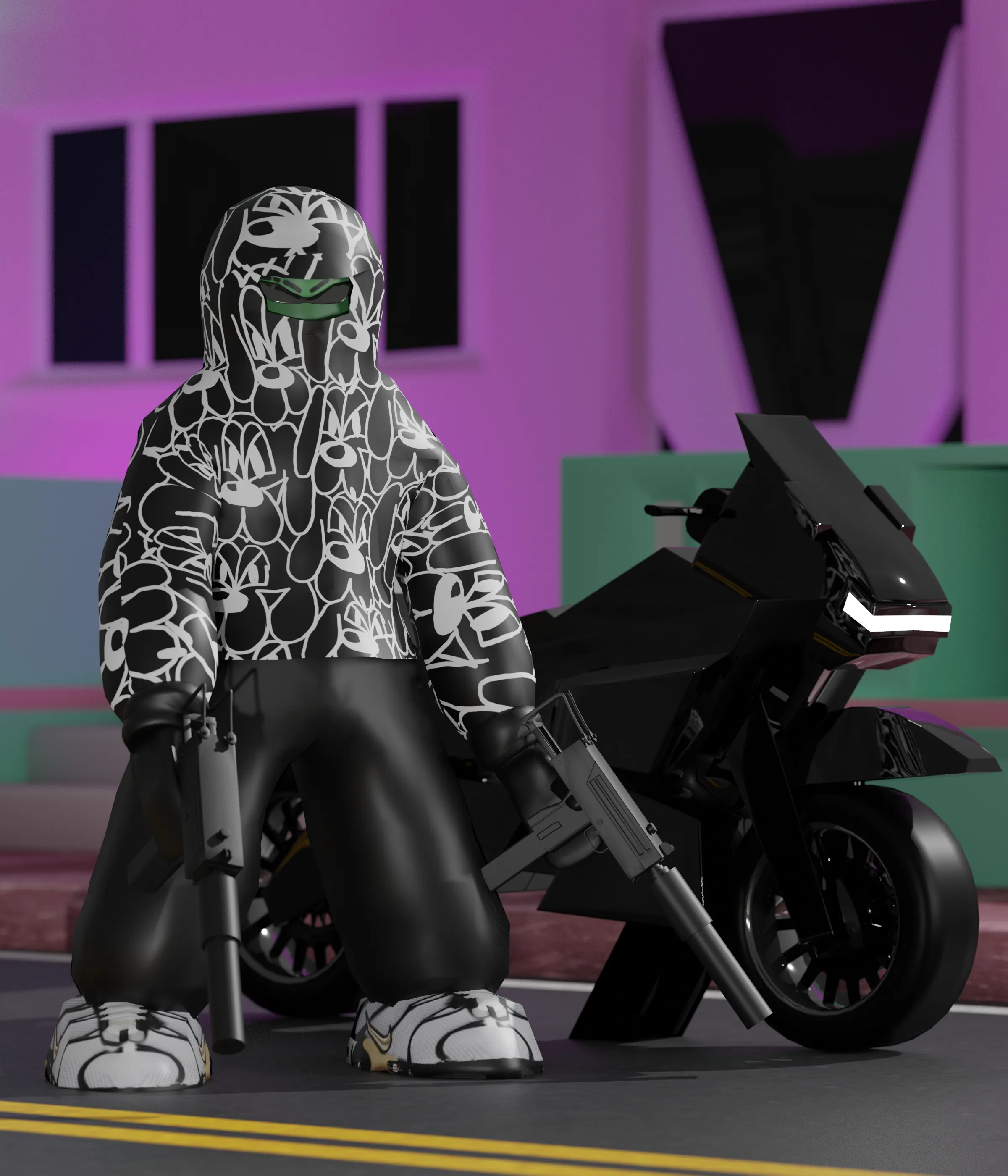 041a - Posh God - "Ghost on South Beach" - Edition of 30