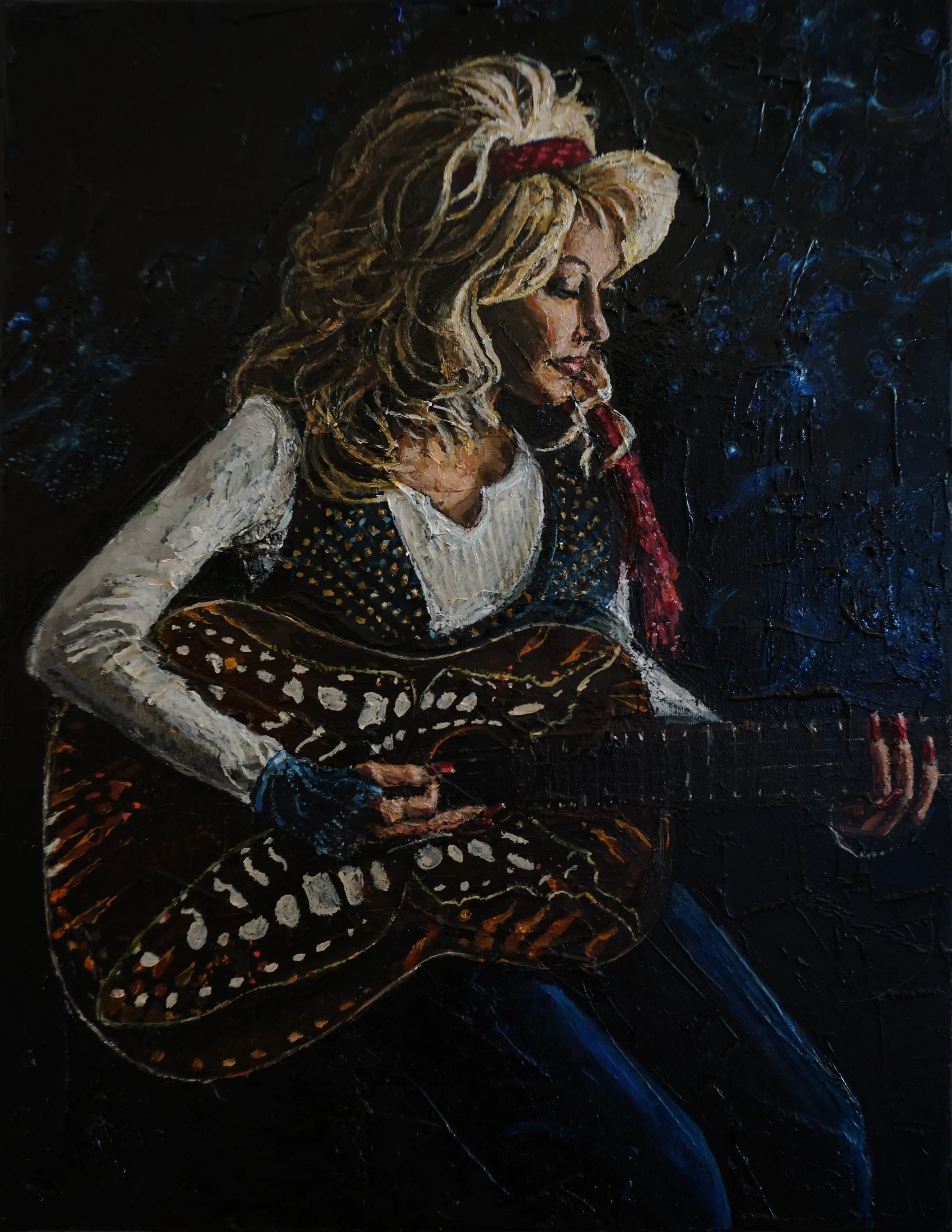 "Dolly with Butterfly Guitar" By Michelle Rogers