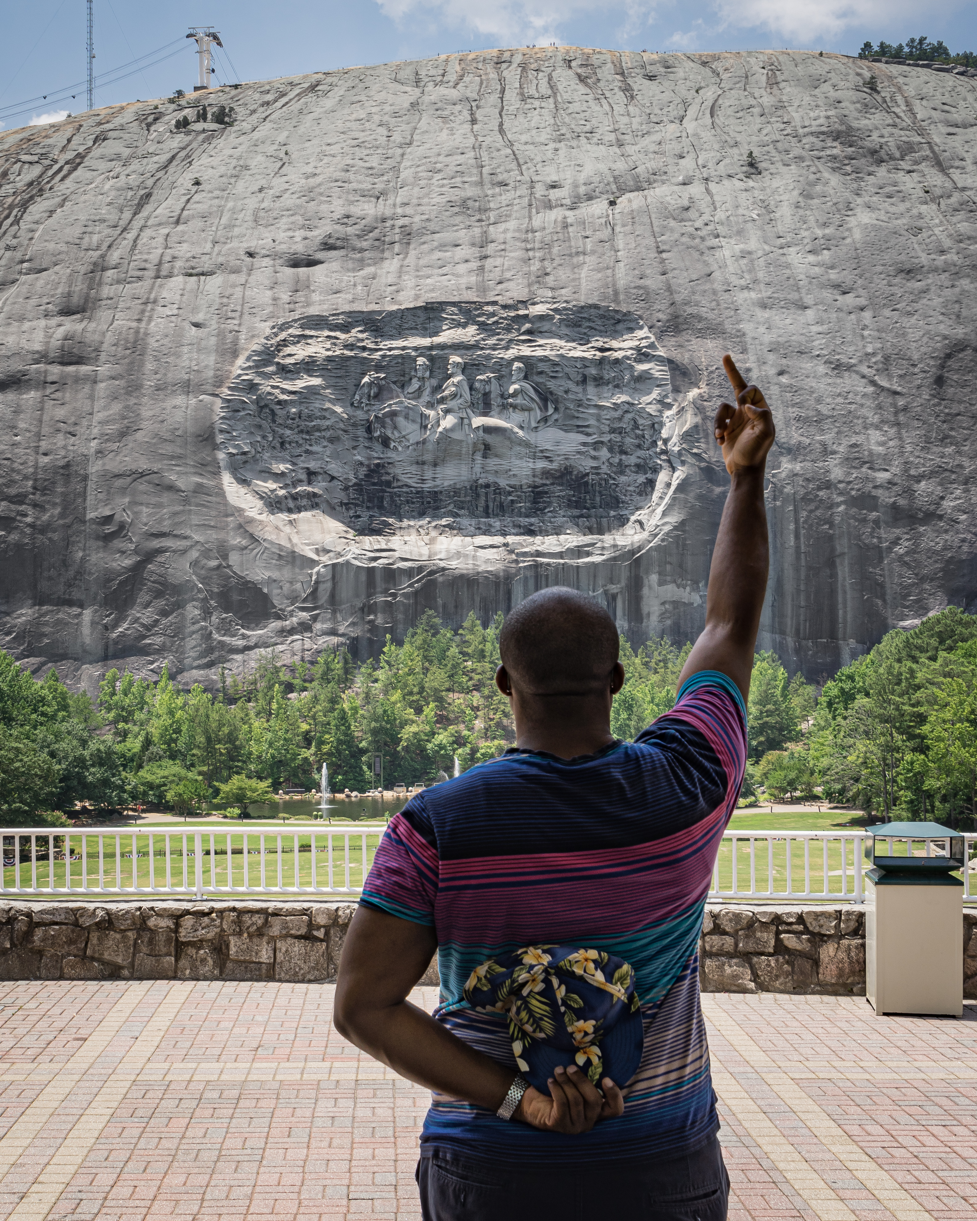 "Self-portrait at Stone Mountain" by Kris Graves