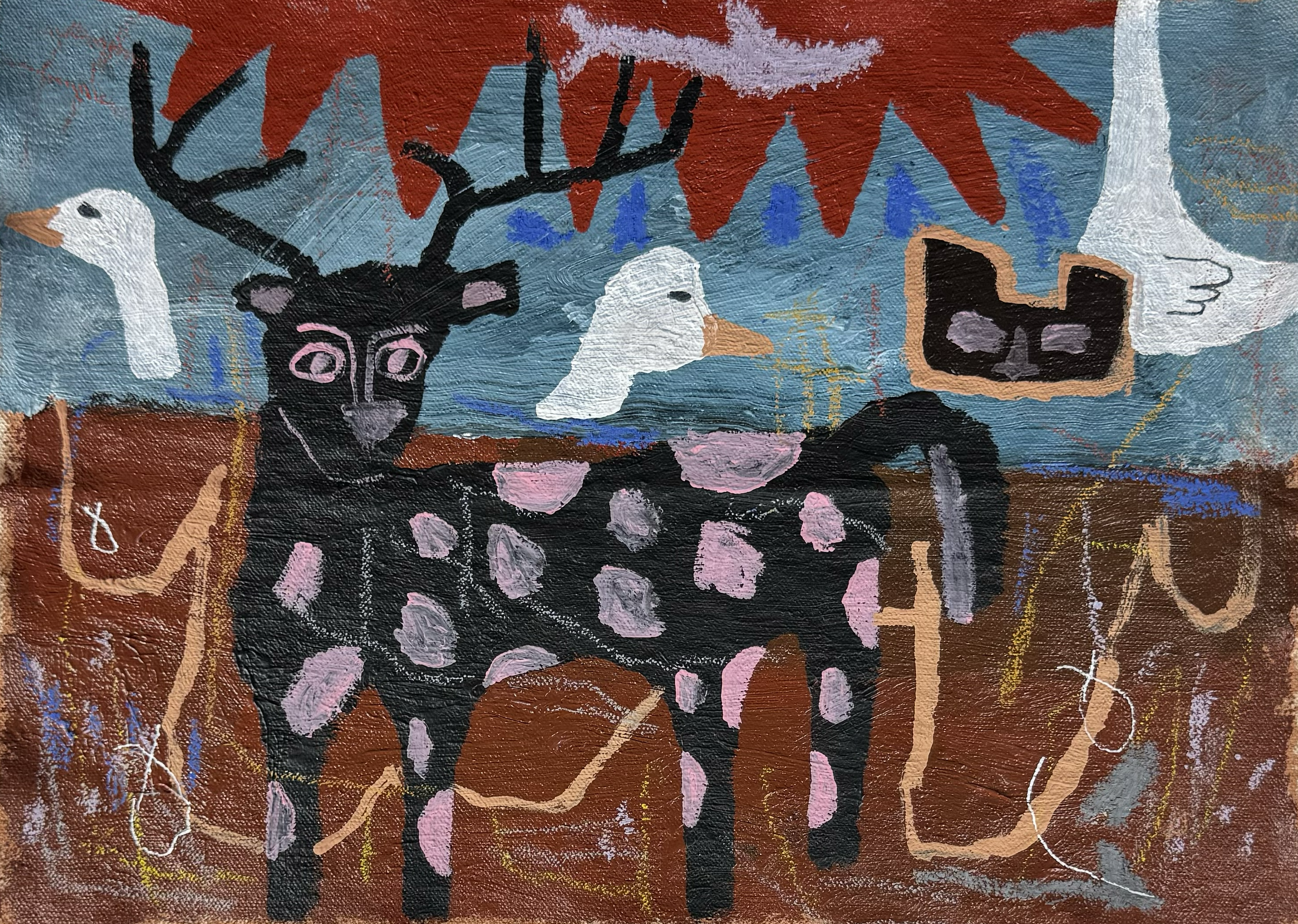 deer in the highlights